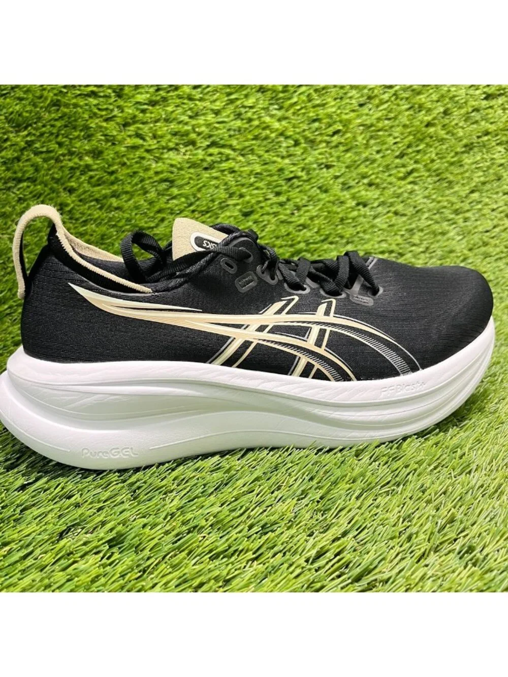 Asics Gel-Nimbus 28 Womens Size 9D Black White Athletic Running Shoes Sneakers